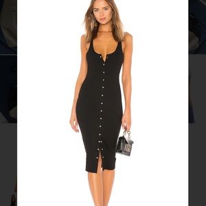 Shelby Midi Dress in Black